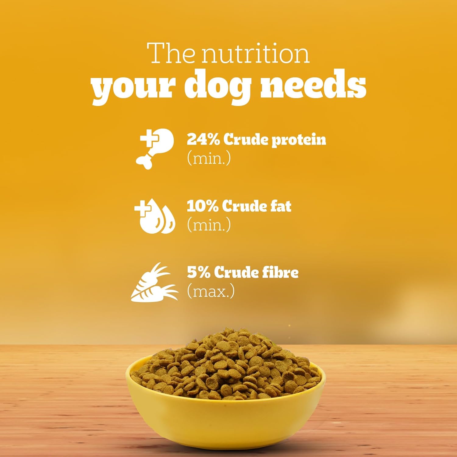 Pedigree Complete & Balanced Dry Food for Puppy & Adult Dogs, 100% Vegetarian, 3 Kg