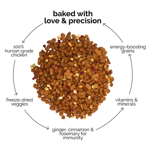 Henlo Baked Chicken & Liver and Chicken & Rice Dog Dry Food Combo