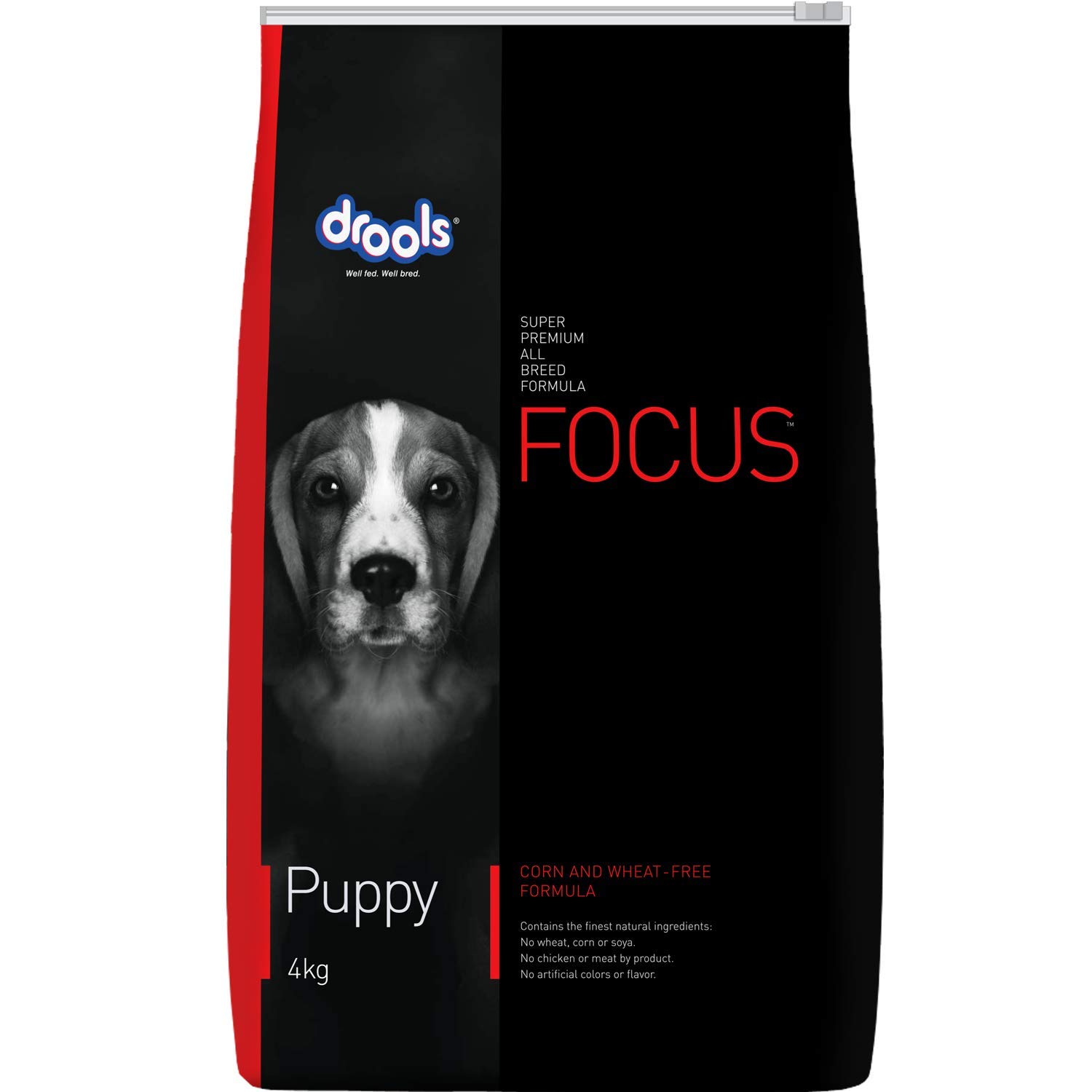 Drools Focus Puppy Super Premium Dry Dog Food, Chicken Flavour, 4kg