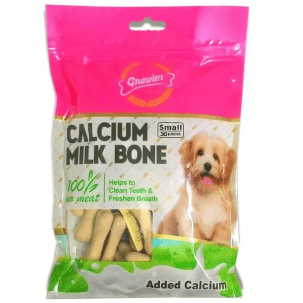 Gnawlers Calcium Milk Bone and Henlo Chicken Jerky Dog Treats Combo