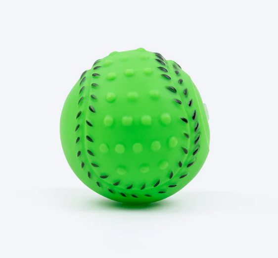 TLC Squeeshy Ball Chew Toy For Dog - Green With Squeaker