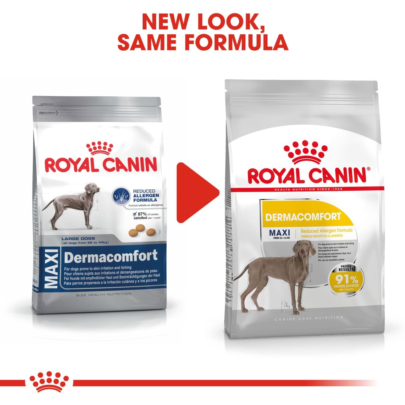 Royal Canin Derma Comfort Maxi Adult Dog Food, 3 Kg, with Reduced Allergen Formula, Helpful for Dogs Prone to Skin Irritation & Itching, Proven Results...
