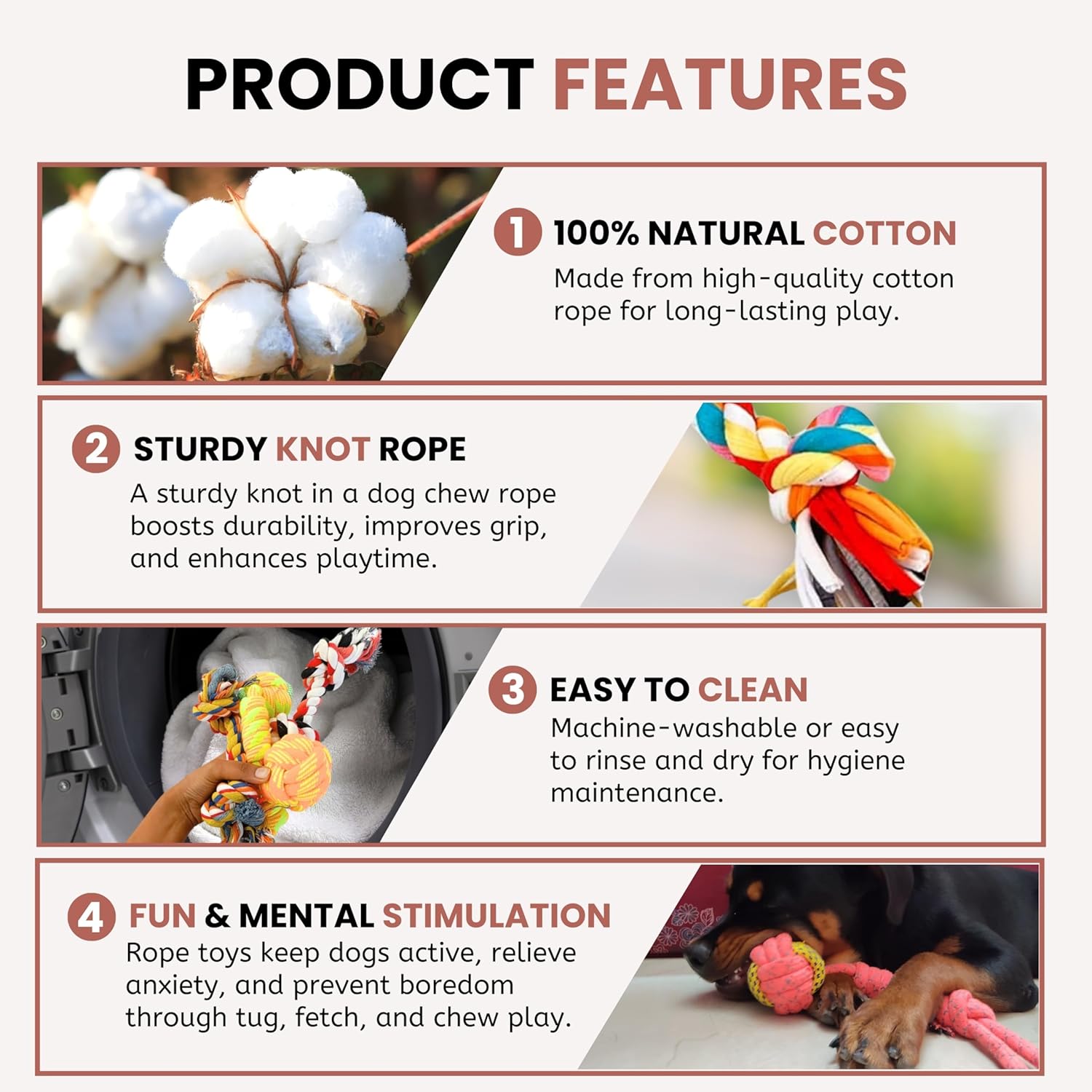 Dog Chewing Toys for Puppies 4 Packages Dog Chew Rope Ball Frisbee Durable for Small to Medium Dog Interactive Games Dog Chew Toys Durable Natural Rubber Dog Toys