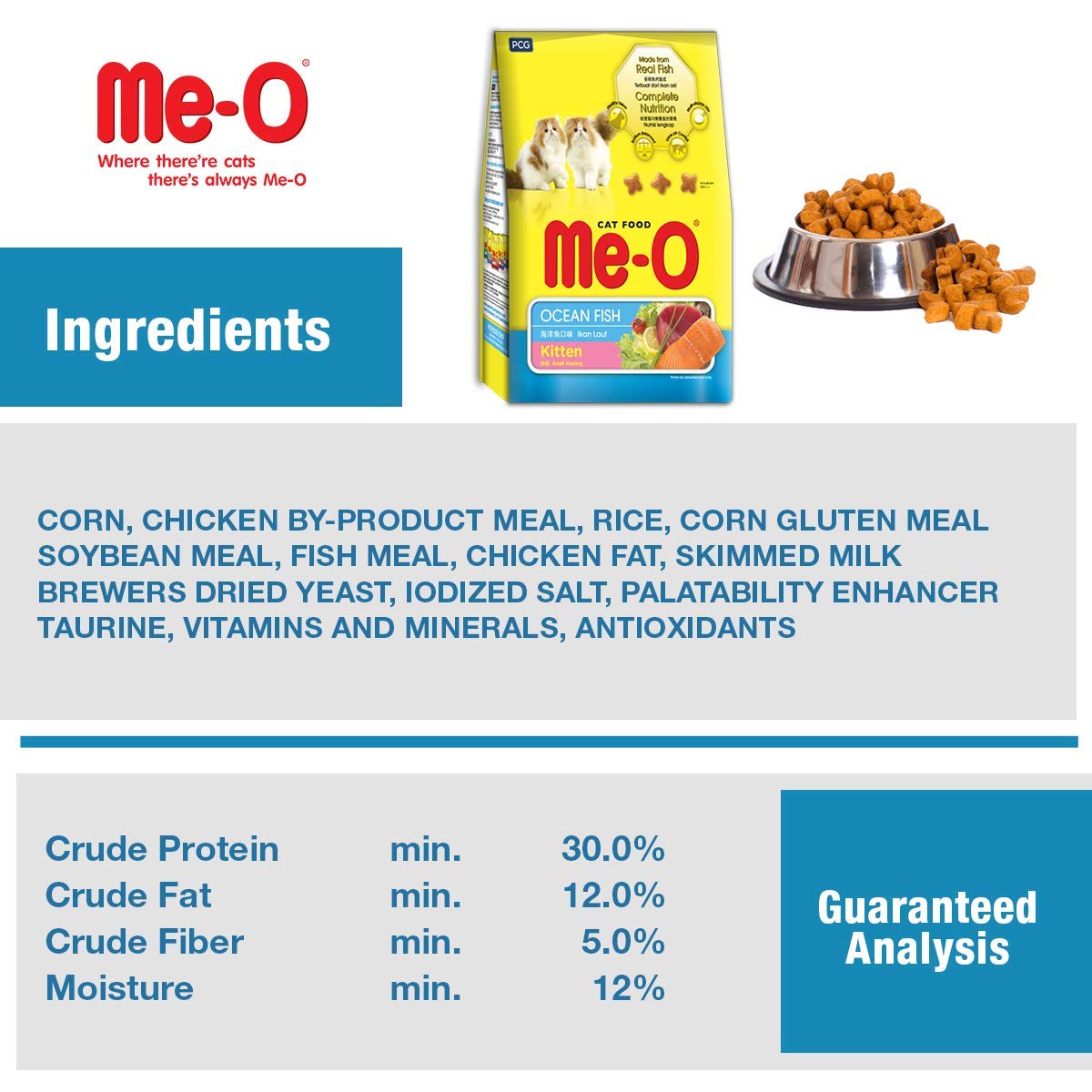 MeO Kitten Dry Cat Food (Ocean Fish ) 1.1 Kg