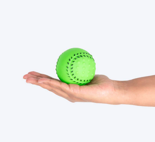 TLC Squeeshy Ball Chew Toy For Dog - Green With Squeaker