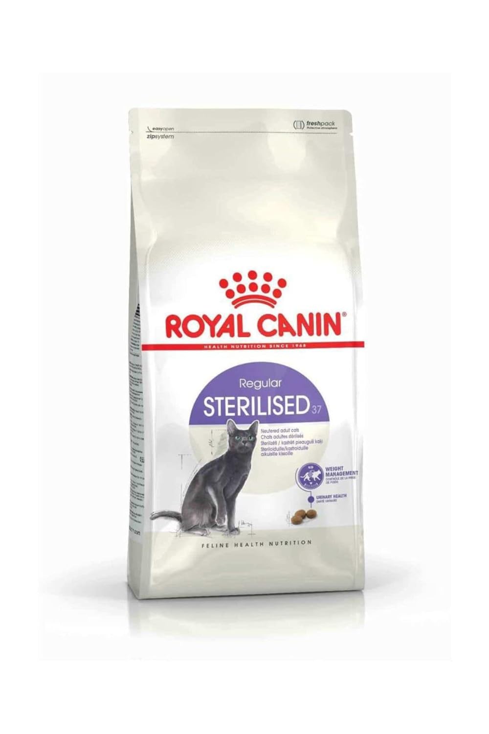 Royal Canin Sterilised 37 Regular Adult Cat Food, 2 Kg, Dry Food, Supports Urinary Health, Promotes Healthy Weight Management
