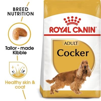 Royal Canin Cocker Adult Dog Food, 3 Kg, Dry Food, Helps with Healthy Skin & Coat & Cardiac Function, Supports Weight Management