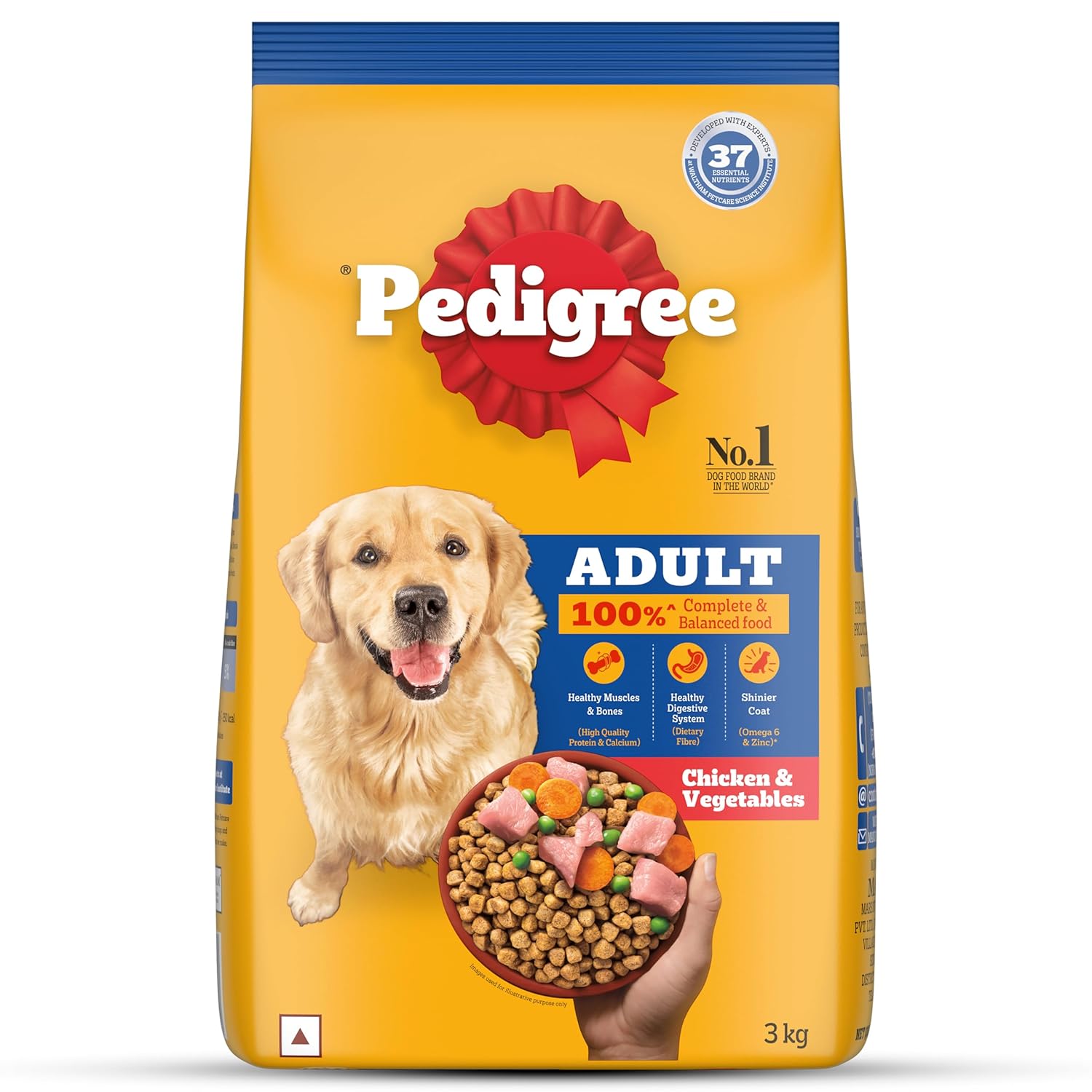 Pedigree Adult Dry Dog Food – Chicken & Vegetables