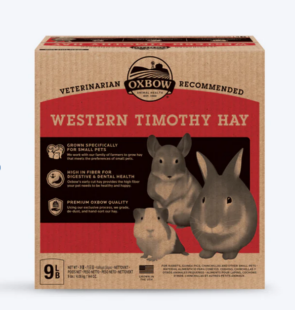Oxbow Western Timothy Dry Hay (Grass) For Small Animals
