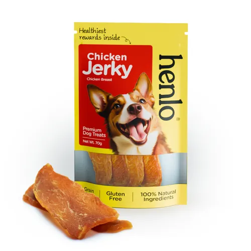 Henlo High Protein Air Dried Chicken Jerky Dog Treats