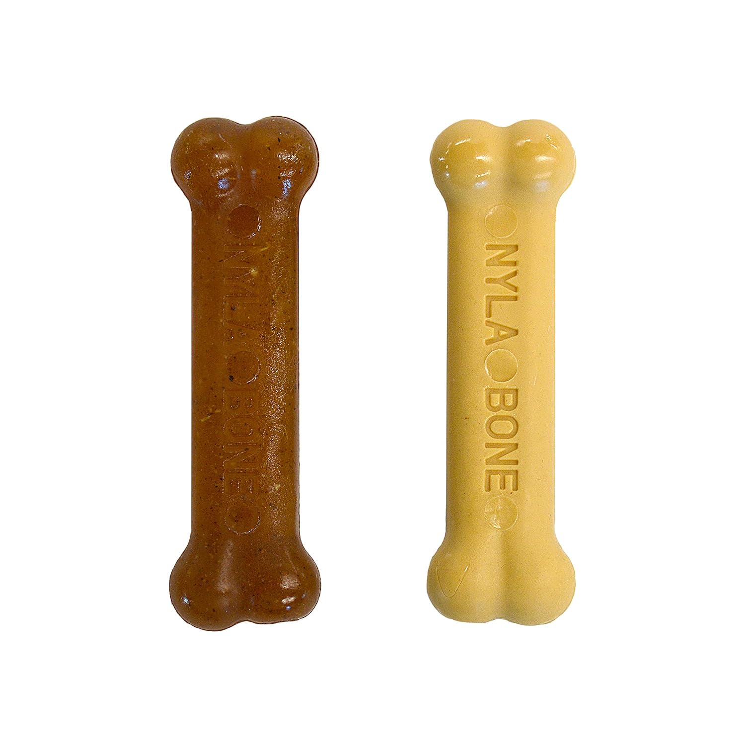 Nylabone Classic Puppy Chew Flavored Durable Dog Chew Toy Peanut Butter & Chicken Flavor X-Small/Petite - Up to 15 lbs.