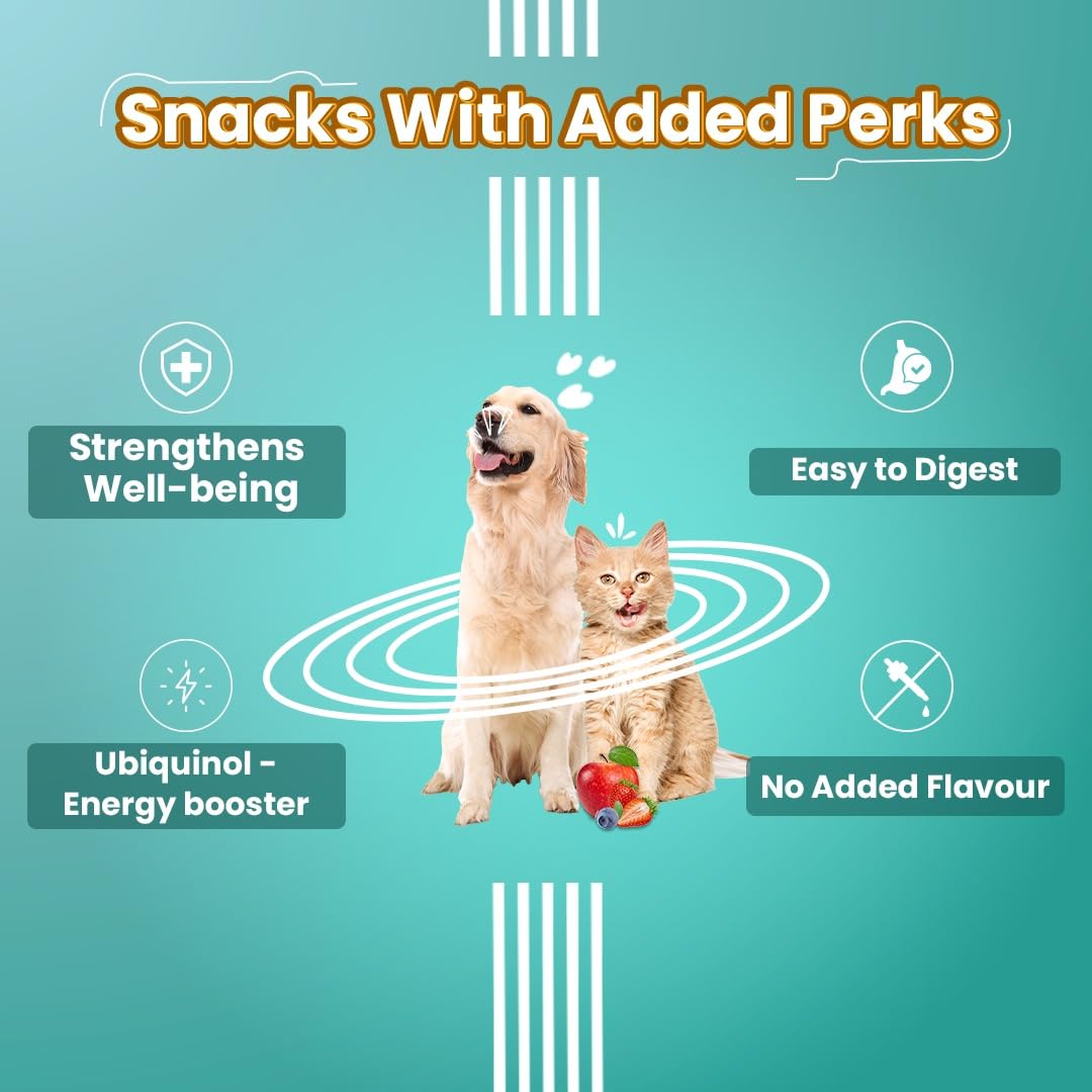 BARK OUT LOUD - Multivitamin Dog Treats, Fresh Chicken Immunity Chewstix with Omega & Zinc to Boost Health & Vitality for Dogs & Cats of All...