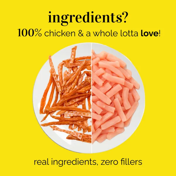 Henlo High Protein Air Dried Chicken Strips Dog Treats